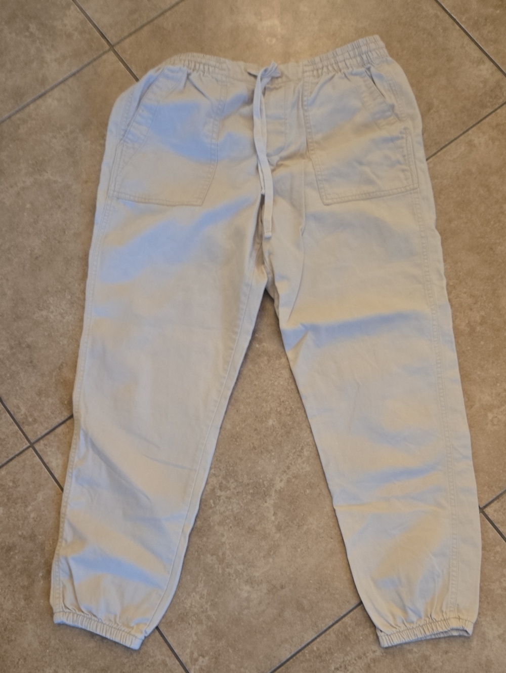 GAP Light Beige Drawstring Joggers